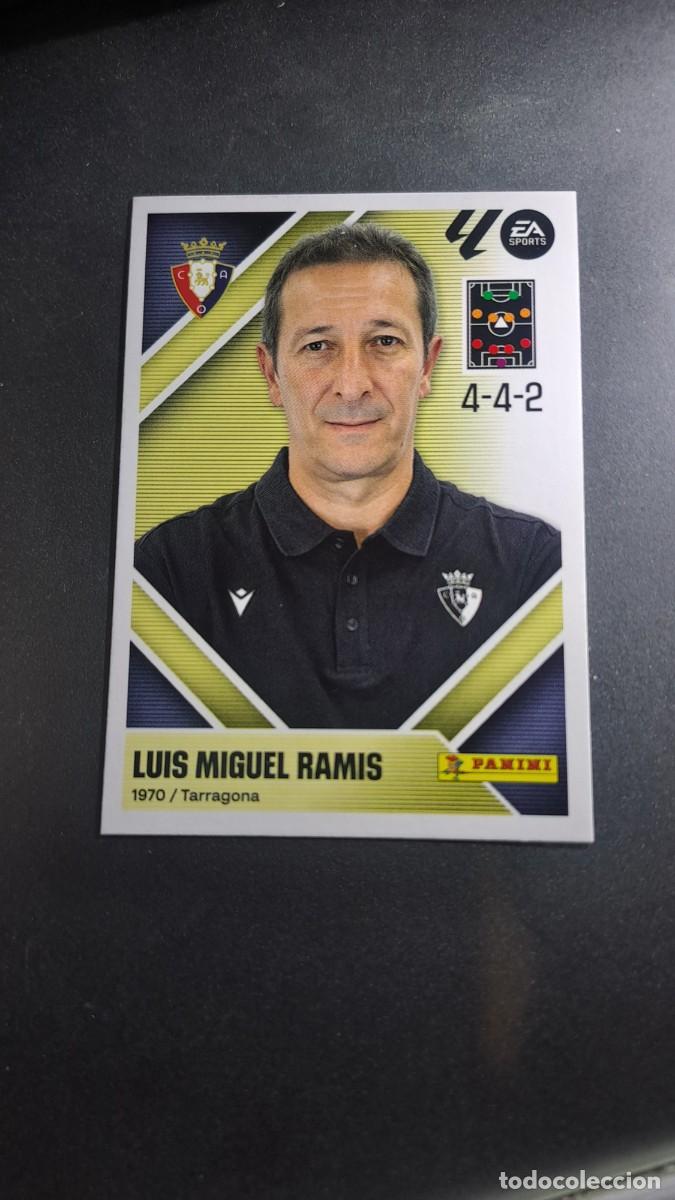 Coleccionismo cromos antiguos: CROMO LUIS MIGUEL RAMIS 2 ENTRENADOR OSASUNA LIGA 2026 2027 26 27 ESTE PANINI NUNCA PEGADO