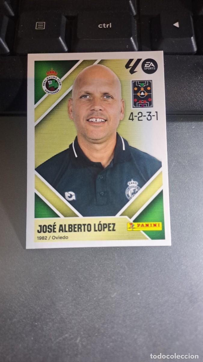 Coleccionismo cromos antiguos: CROMO JOSE ALBERTO LOPEZ 2 ENTRENADOR RACING DE SANTANDER LIGA 2026 2027 26 27 ESTE PANINI NUNCA PEG