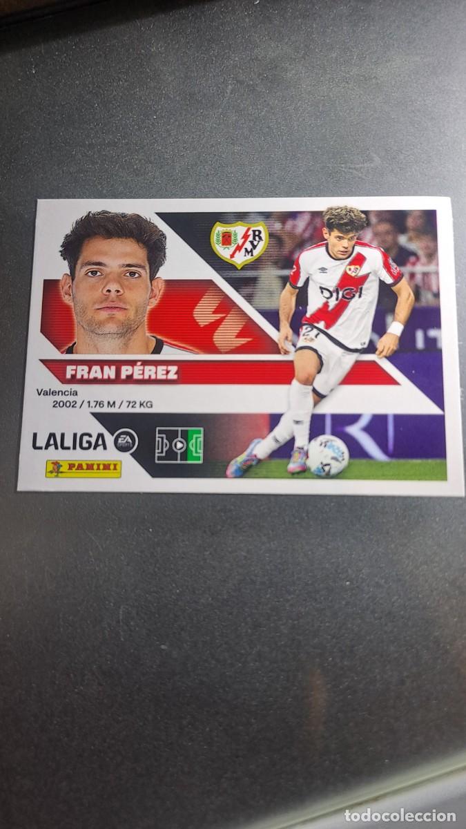 Coleccionismo cromos antiguos: CROMO FRAN PEREZ 17 RAYO VALLECANO LIGA 2026 2027 26 27 ESTE PANINI NUNCA PEGADO