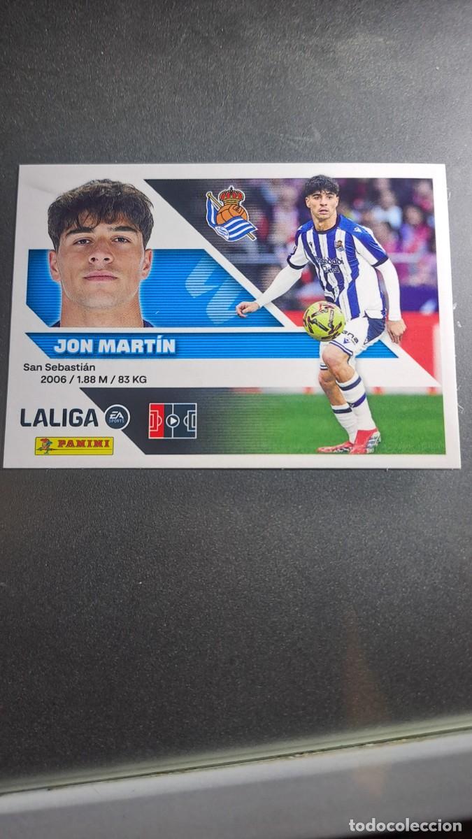Coleccionismo cromos antiguos: CROMO JON MARTIN 7 REAL SOCIEDAD LIGA 2026 2027 26 27 ESTE PANINI NUNCA PEGADO