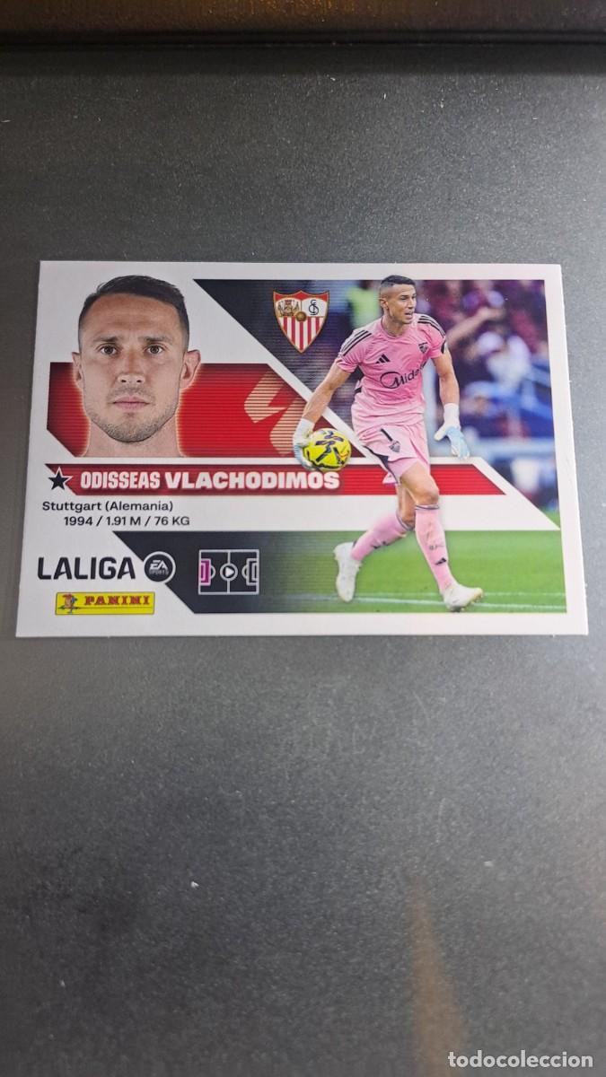 Coleccionismo cromos antiguos: CROMO VLACHODIMOS 3 SEVILLA LIGA 2026 2027 26 27 ESTE PANINI NUNCA PEGADO