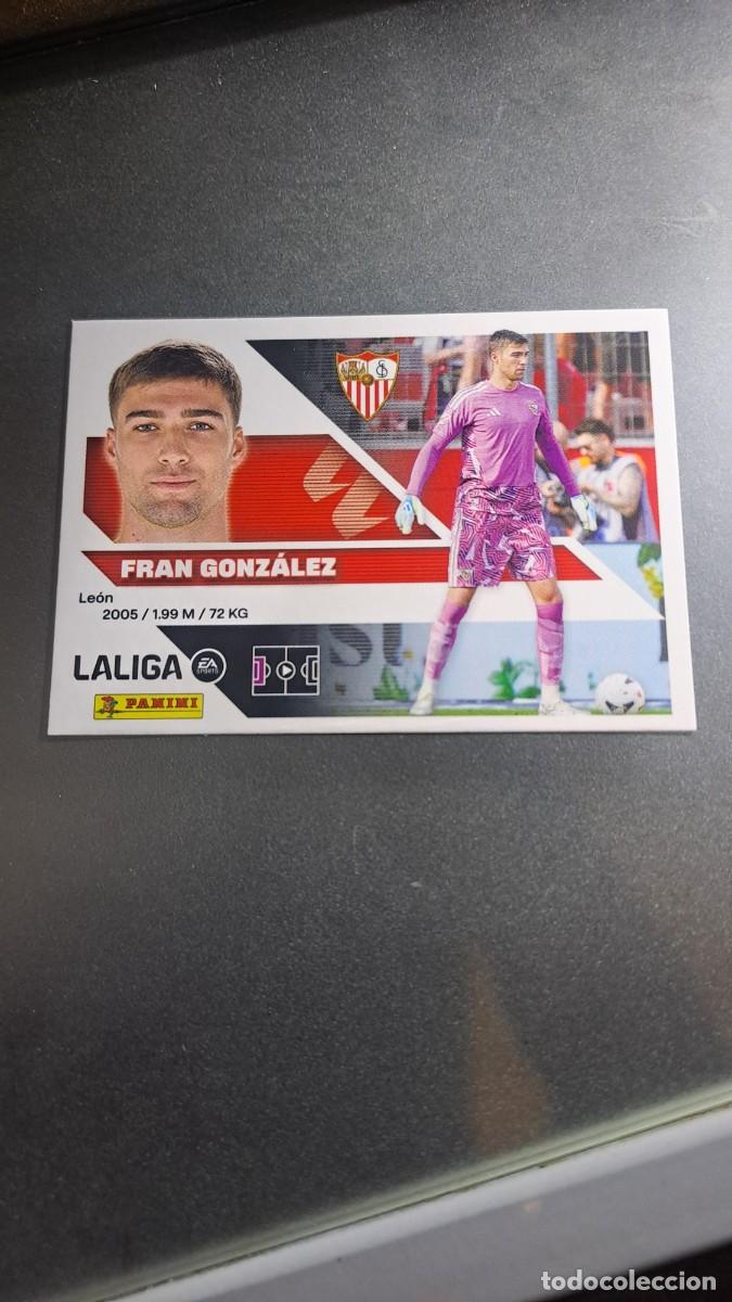 Coleccionismo cromos antiguos: CROMO FRAN GONZALEZ 4 SEVILLA LIGA 2026 2027 26 27 ESTE PANINI NUNCA PEGADO