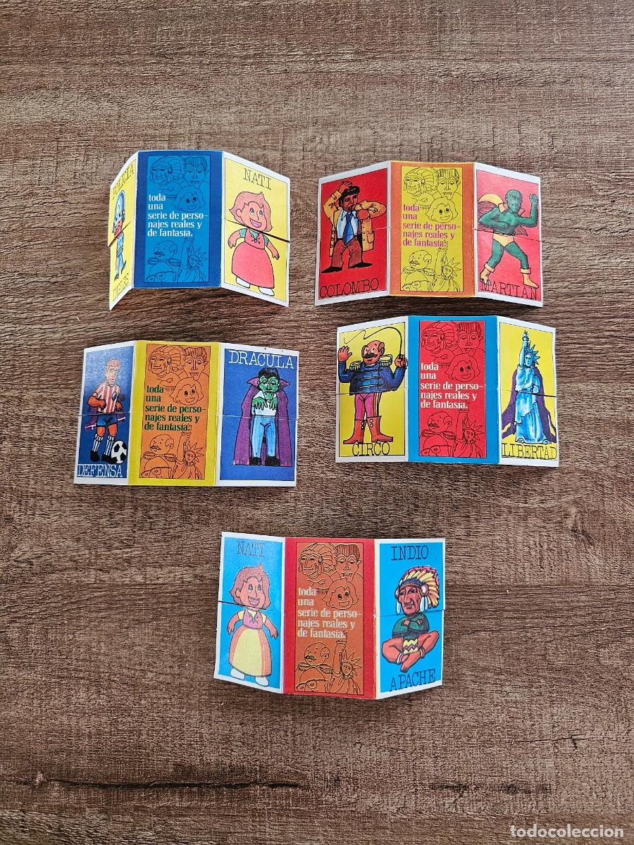 Coleccionismo cromos antiguos: TRIPTICOS MAGICOS - CROMOS A&Ntilde;OS 70 - LOTE DE 5