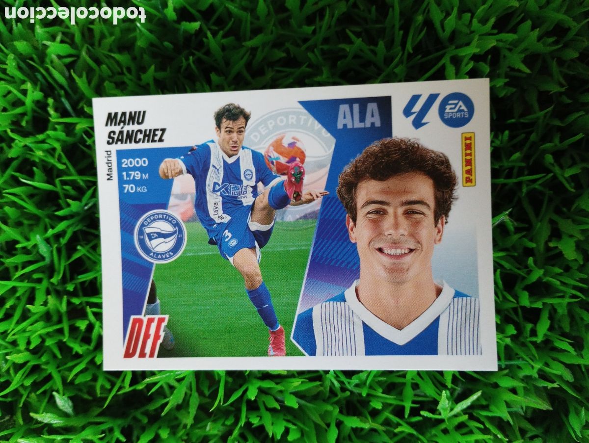 Coleccionismo cromos antiguos: Manu Sanchez Alaves Liga Este 25-26 # 10 NUNCA PEGADO
