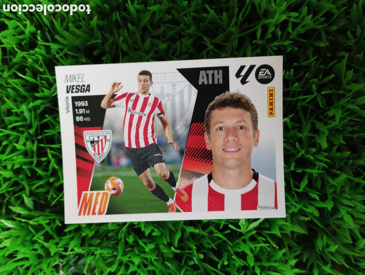 Coleccionismo cromos antiguos: Vesga Athletic Bilbao Liga Este 25-26 # 10 NUNCA PEGADO
