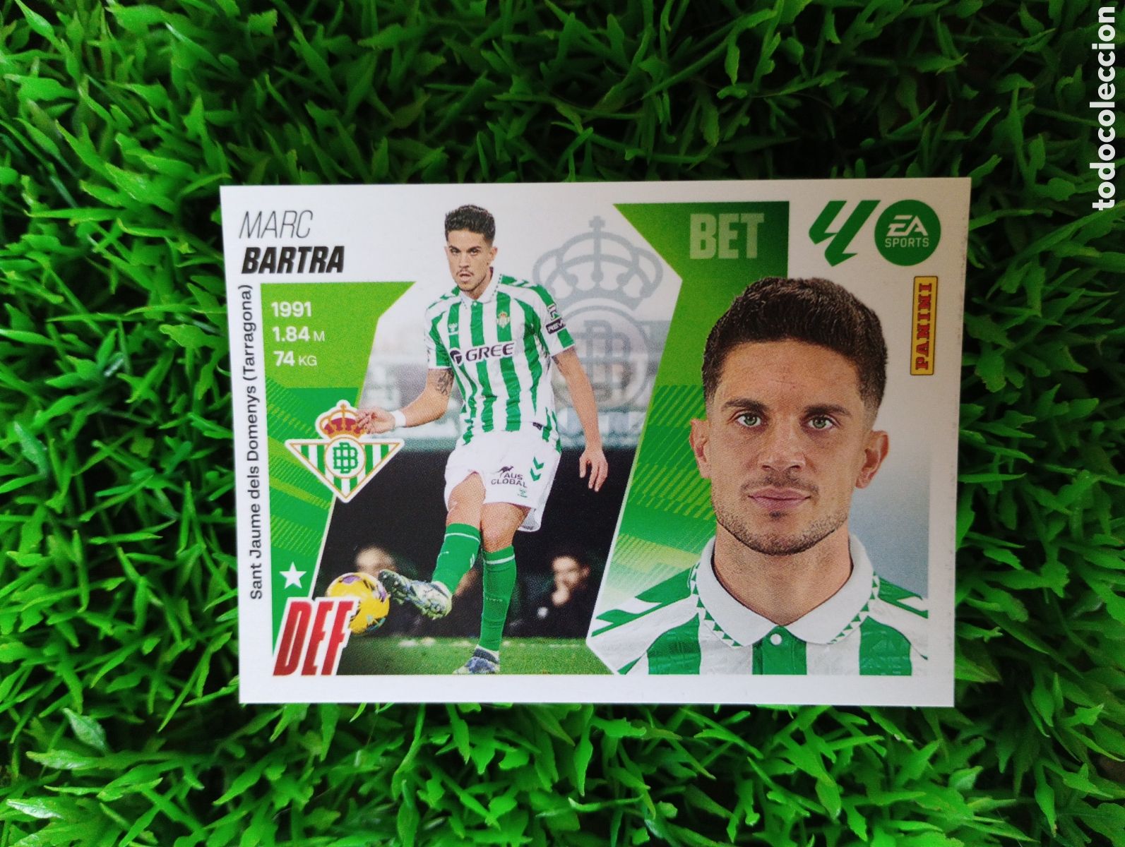 Coleccionismo cromos antiguos: Bartra Betis Liga Este 25-26 # 6 NUNCA PEGADO