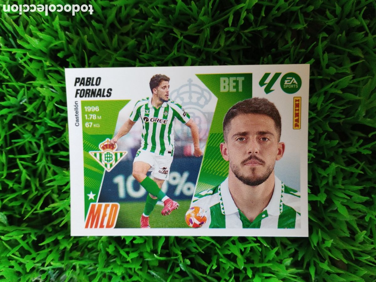 Coleccionismo cromos antiguos: Pablo Fornals Betis Liga Este 25-26 # 14 NUNCA PEGADO