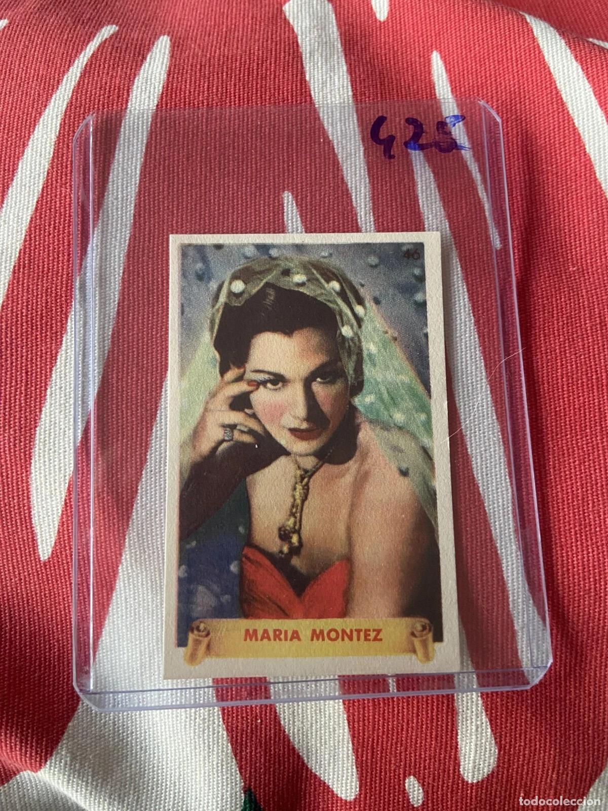 Coleccionismo cromos antiguos: CROMO SIN PEGAR NUNCA PEGADO 1948 CINE MARIA MONTEZ # 46 DENTICLOR BRUGUERA