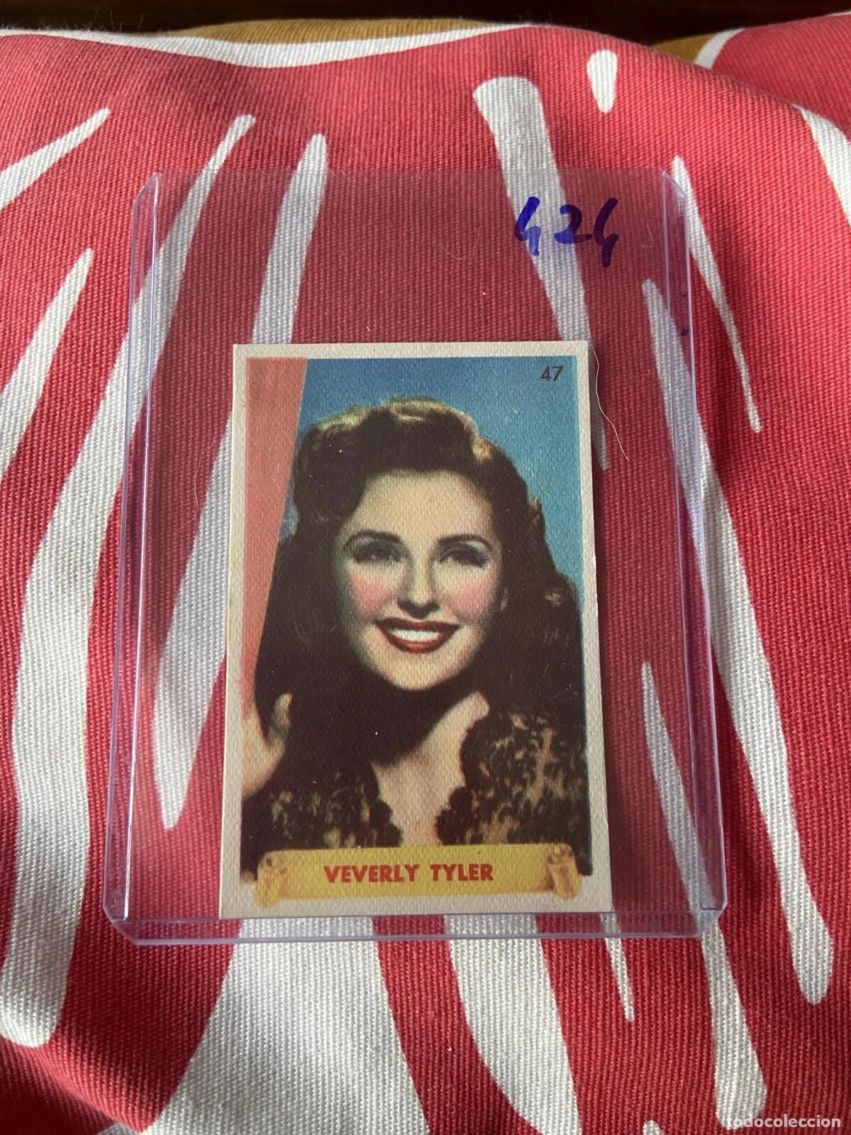 Coleccionismo cromos antiguos: CROMO SIN PEGAR NUNCA PEGADO 1948 CINE BEVERLY TYLER # 47 DENTICLOR BRUGUERA