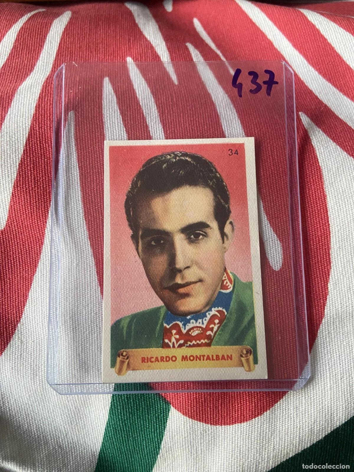 Coleccionismo cromos antiguos: CROMO SIN PEGAR NUNCA PEGADO 1948 CINE RICARDO MONTALBAN # 34 DENTICLOR BRUGUERA