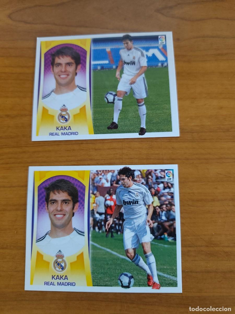 Colecionismo Cromos antigos: LIGA ESTE 2009-2010 N&ordm; 11 KAKA (R. MADRID) SIN PEGAR DOBLE IMAGEN