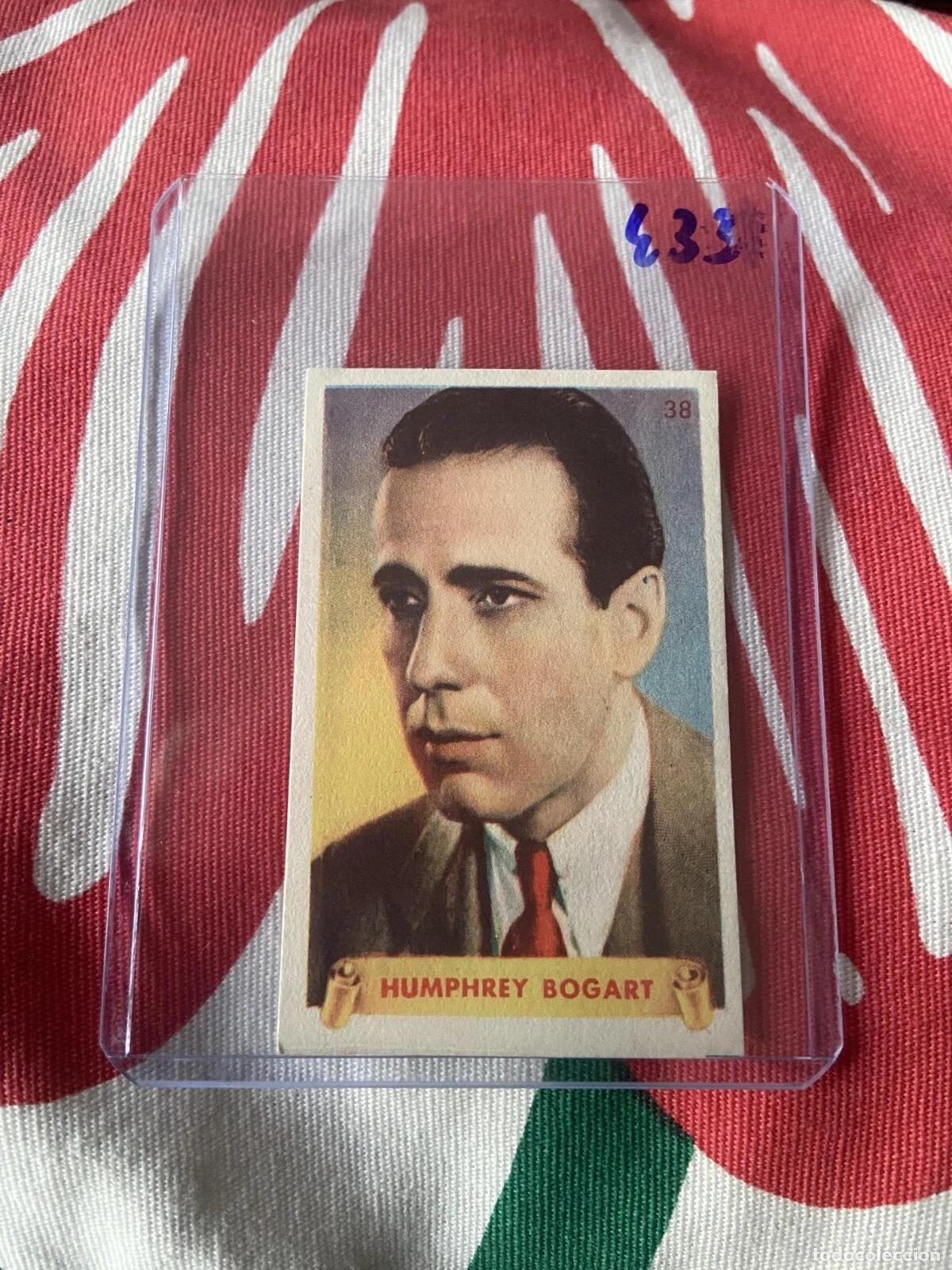 Coleccionismo cromos antiguos: CROMO SIN PEGAR NUNCA PEGADO 1948 CINE HUMPHREY BOGART # 38 DENTICLOR BRUGUERA