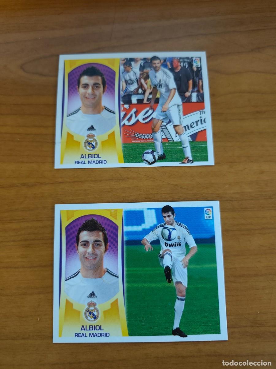 Colecionismo Cromos antigos: LIGA ESTE 2009-2010 N&ordm; 4 ALBIOL (R. MADRID) SIN PEGAR DOBLE IMAGEN