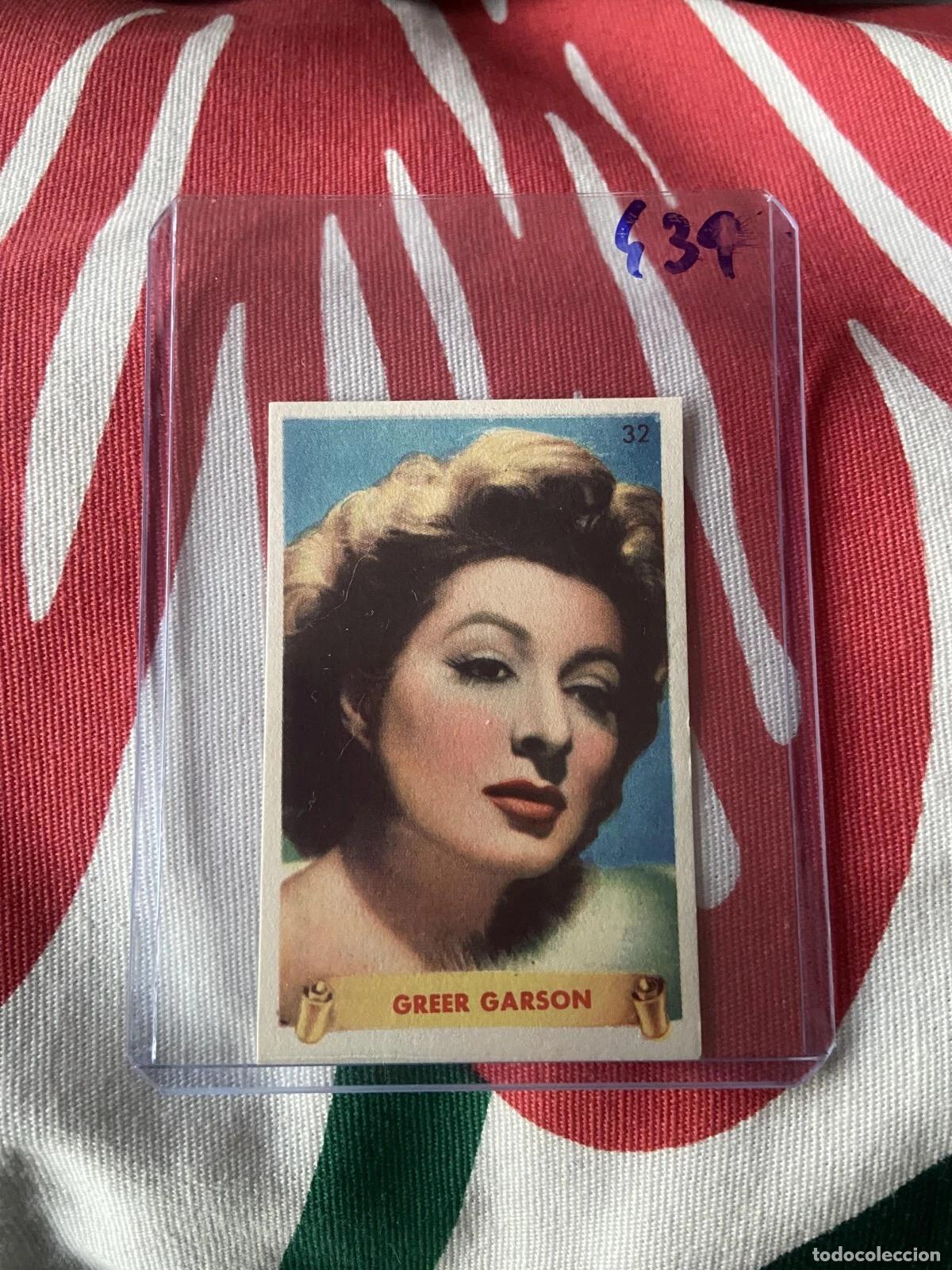 Coleccionismo cromos antiguos: CROMO SIN PEGAR NUNCA PEGADO 1948 CINE GREER GARSON # 32 DENTICLOR BRUGUERA