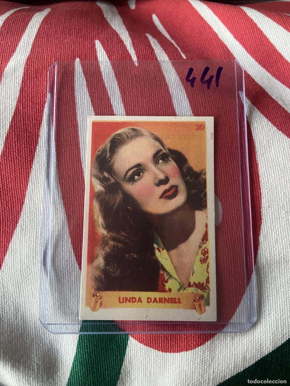 Coleccionismo cromos antiguos: CROMO SIN PEGAR NUNCA PEGADO 1948 CINE LINDA DARNELL # 30 DENTICLOR BRUGUERA