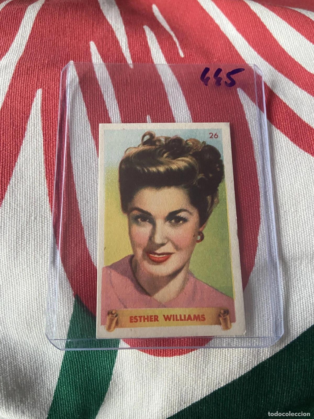Coleccionismo cromos antiguos: CROMO SIN PEGAR NUNCA PEGADO 1948 CINE ESTHER WILLIAMS # 26 DENTICLOR BRUGUERA