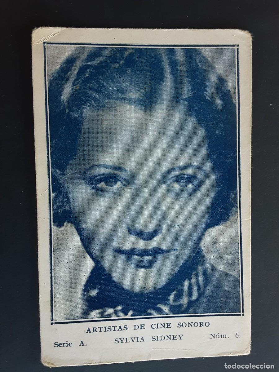 Coleccionismo cromos antiguos: SYLVIA SIDNEY, ANTIGUO CROMO, ARTISTAS DE CINE SONORO.