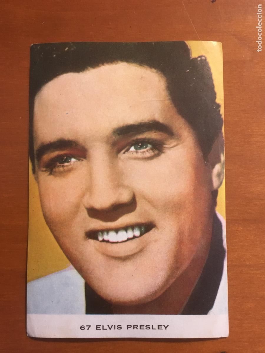 Coleccionismo cromos antiguos: elvis presley cromo coleccion estrellas del cine y la TV n&ordm; 67 nunca pegado