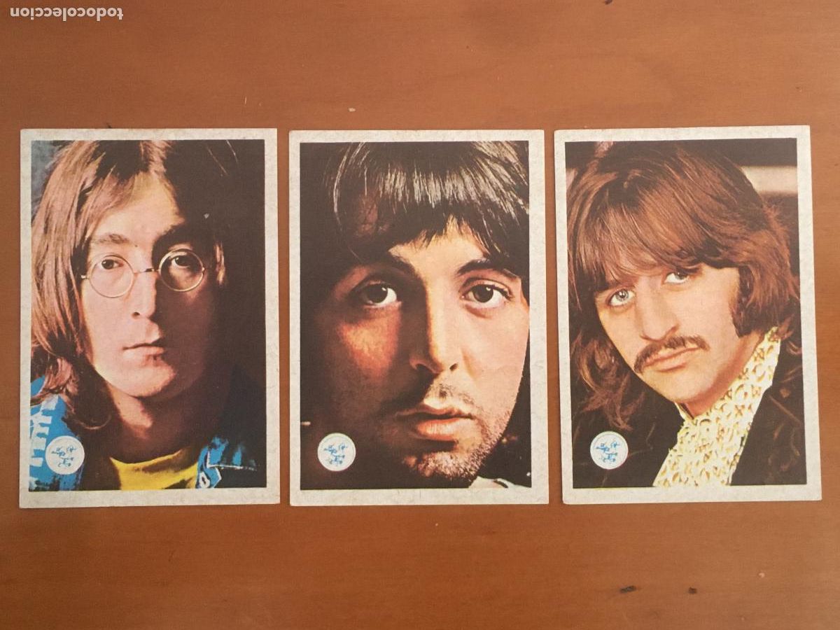 Coleccionismo cromos antiguos: beatles estrellas de la cancion y la TV lennon mccartney starr nunca pegados nuevos de sobre