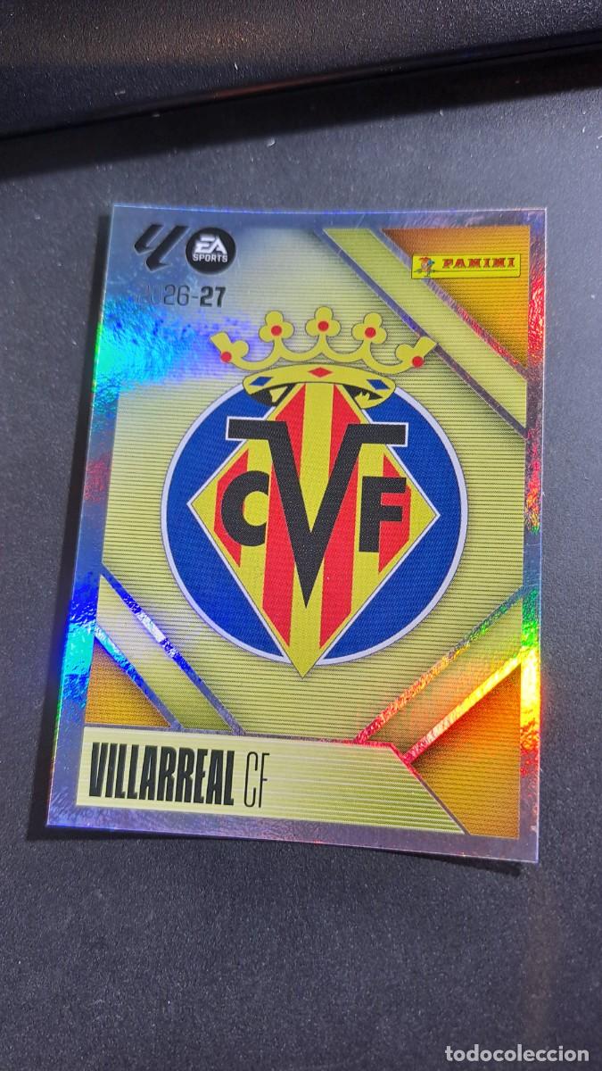 Coleccionismo cromos antiguos: CROMO ESCUDO VILLARREAL 1 LIGA 2026 2027 26 27 ESTE PANINI NUNCA PEGADO