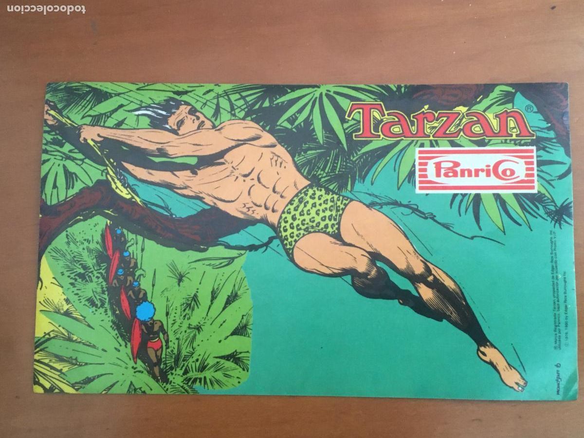 Coleccionismo cromos antiguos: panrico tarzan adhesivo pegatina original perfecto estado nunca pegado
