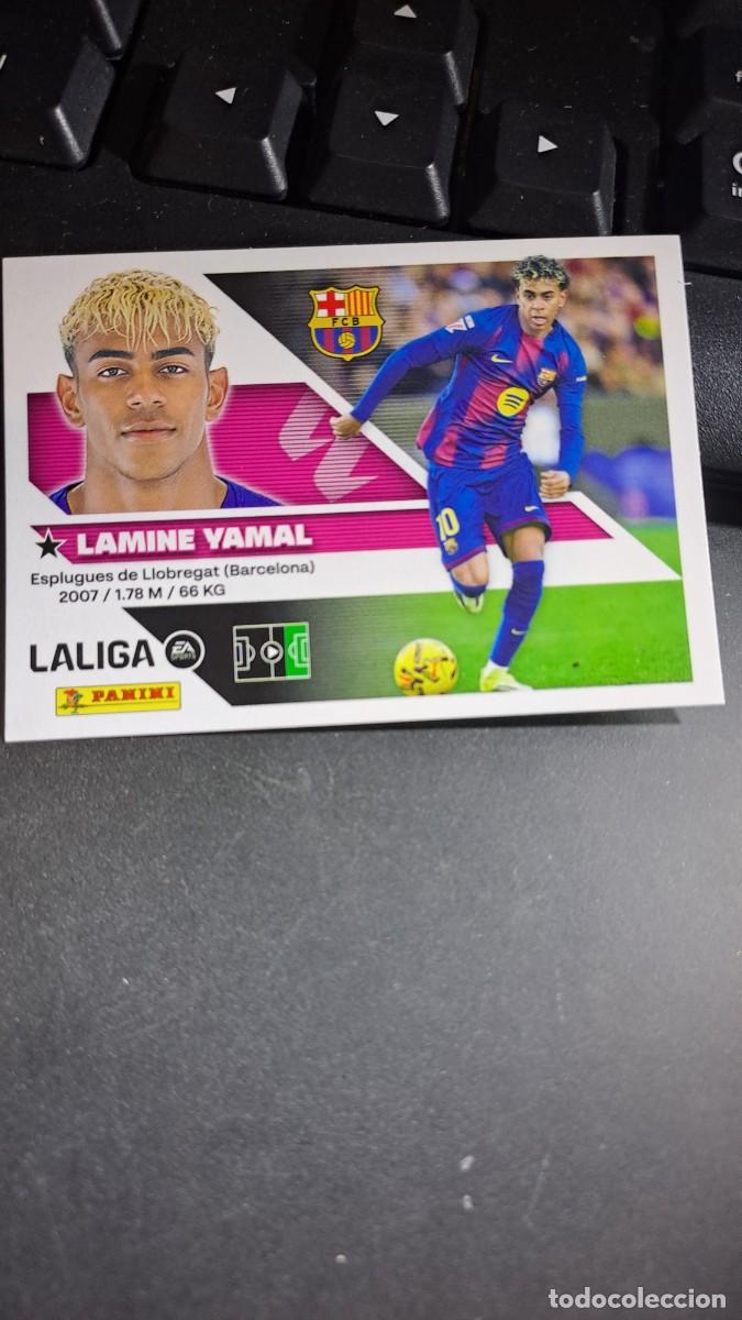 Coleccionismo cromos antiguos: CROMO LAMINE YAMAL 20 BARCELONA LIGA 2026 2027 26 27 ESTE PANINI NUNCA PEGADO
