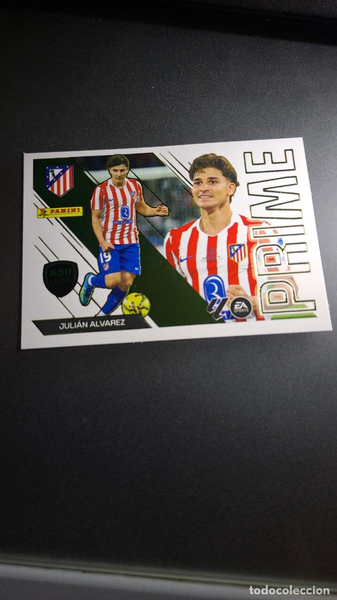 Coleccionismo cromos antiguos: CROMO JULIAN ALVAREZ 5 PRIME 5 ATLETICO DE MADRID ADN LIGA 2026 2027 26 27 ESTE PANINI NUNCA PEGADO