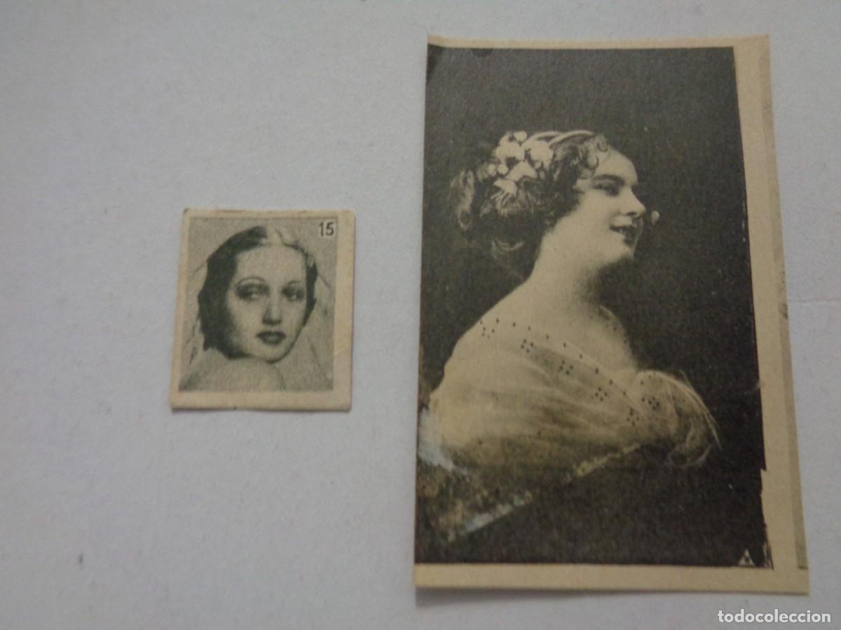 Coleccionismo cromos antiguos: LOTE DE 2 CROMOS ANTIGUOS DE MUJERES , UNO DE CARAMELOS P. MAURI