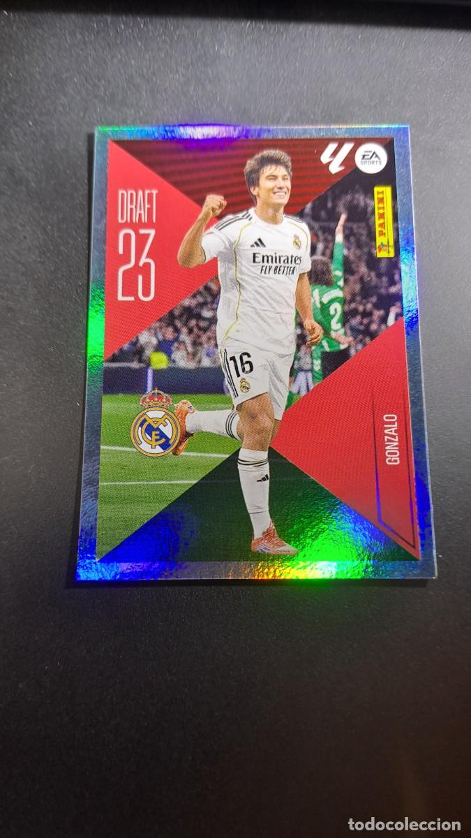 Coleccionismo cromos antiguos: CROMO GONZALO 9 DRAFT 23 9 REAL MADRID LIGA 2026 2027 26 27 ESTE PANINI NUNCA PEGADO