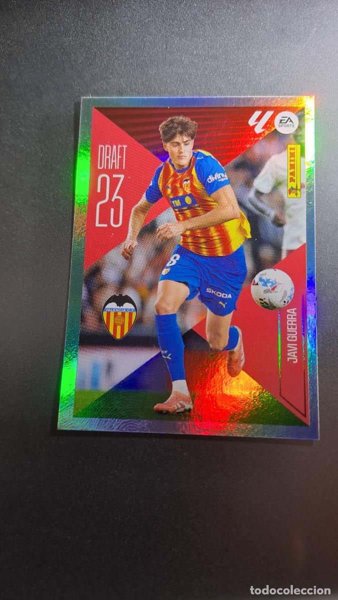 Coleccionismo cromos antiguos: CROMO JAVI GUERRA 12 DRAFT 23 12 VALENCIA LIGA 2026 2027 26 27 ESTE PANINI NUNCA PEGADO