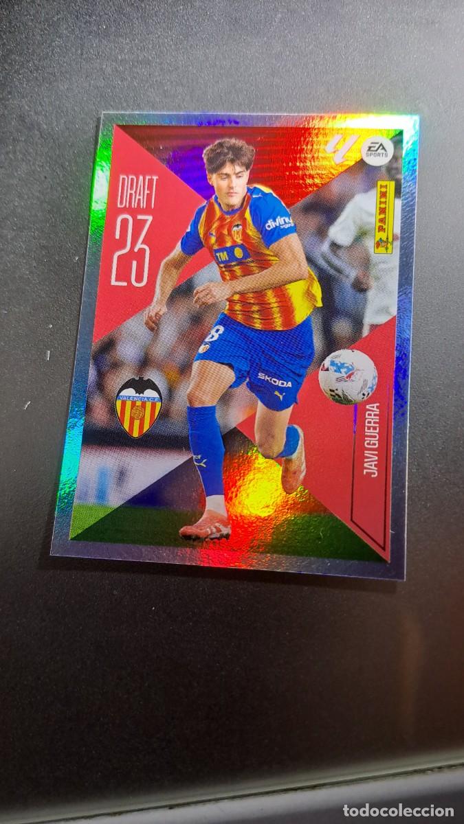 Coleccionismo cromos antiguos: CROMO JAVI GUERRA 12 DRAFT 23 12 VALENCIA LIGA 2026 2027 26 27 ESTE PANINI NUNCA PEGADO