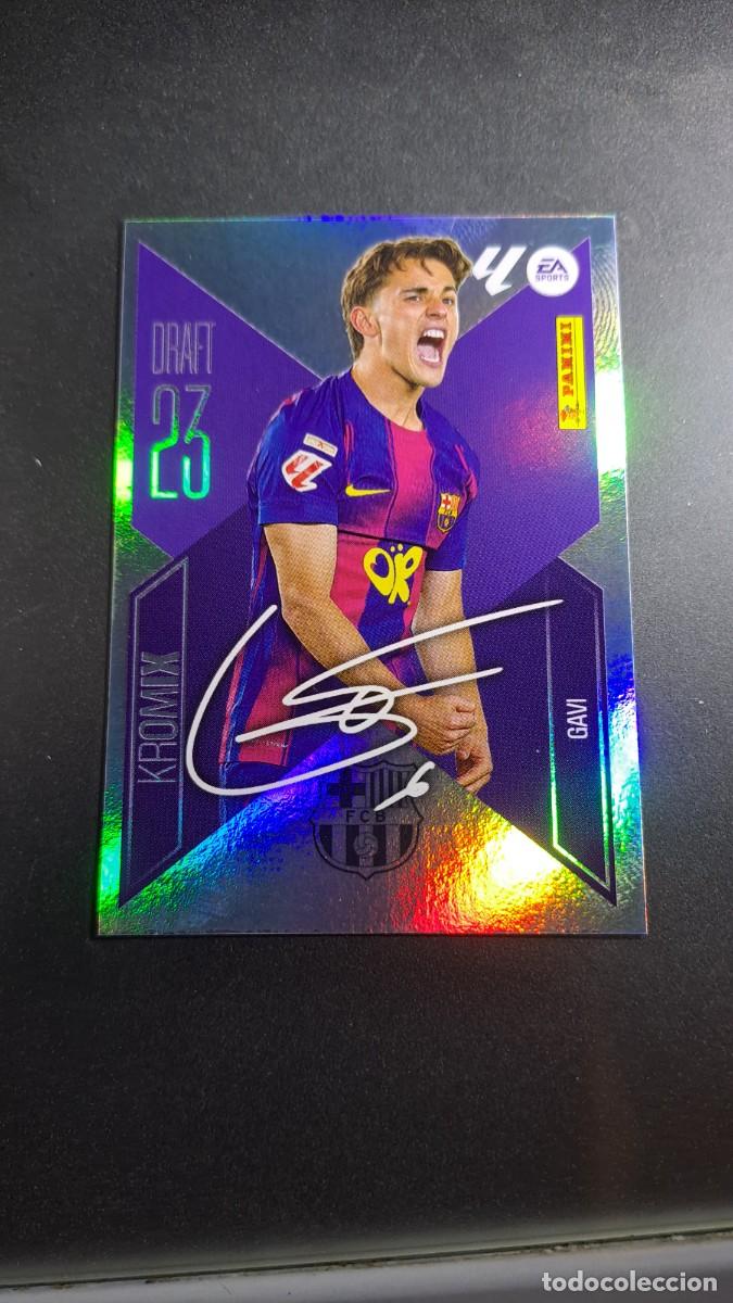Coleccionismo cromos antiguos: CROMO GAVI K8 DRAFT 23 KROMIX K8 BARCELONA LIGA 2026 2027 26 27 ESTE PANINI NUNCA PEGADO