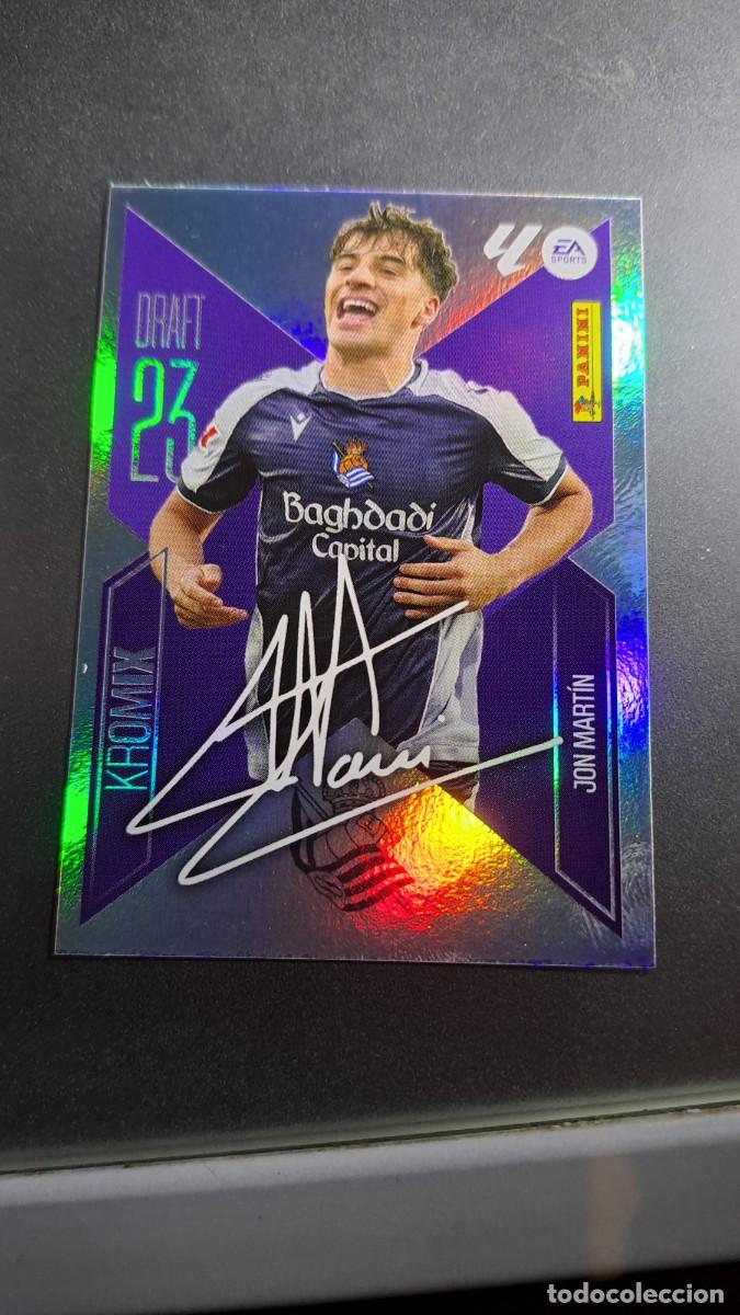 Coleccionismo cromos antiguos: CROMO JON MARTIN K13 DRAFT 23 KROMIX K13 REAL SOCIEDAD LIGA 2026 2027 26 27 ESTE PANINI NUNCA PEGADO
