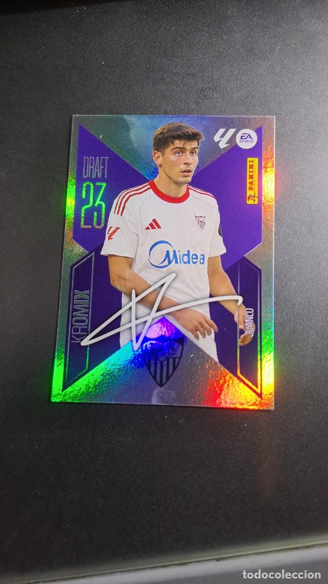 Coleccionismo cromos antiguos: CROMO JUANLU K14 DRAFT 23 KROMIX K14 SEVILLA LIGA 2026 2027 26 27 ESTE PANINI NUNCA PEGADO