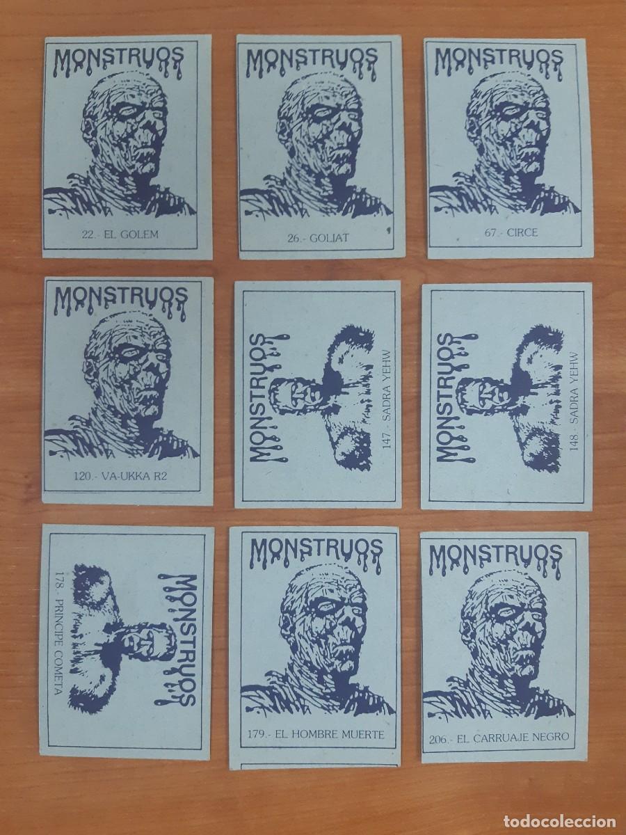 Coleccionismo cromos antiguos: LOTE RESERVADO 9 CROMOS MONSTRUOS - Foto 2