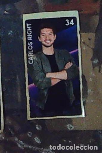 Coleccionismo cromos antiguos: chicle vidal 2018 operacion triunfo chicles cromo bubble gum sticker n 34