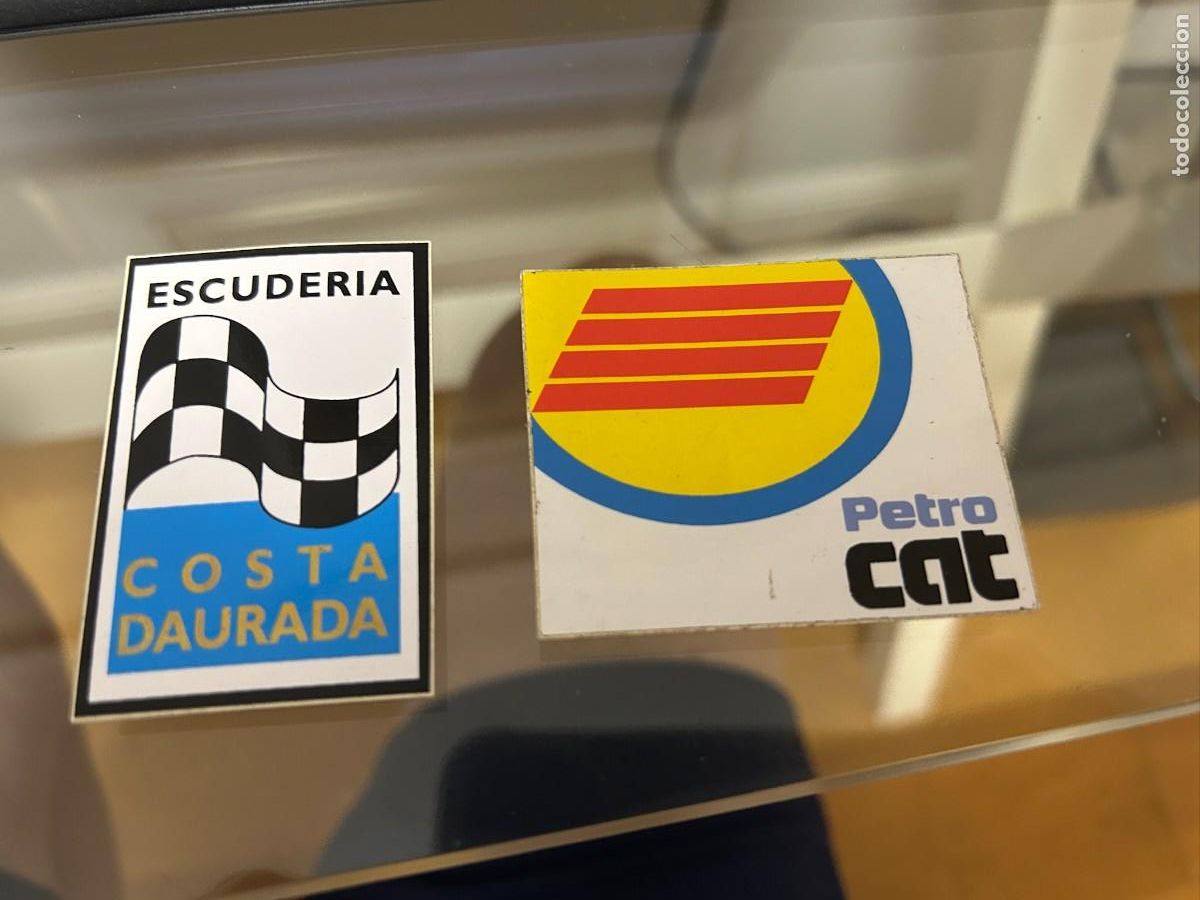 Coleccionismo cromos antiguos: petro cat y costa dourada 2 pegatinas