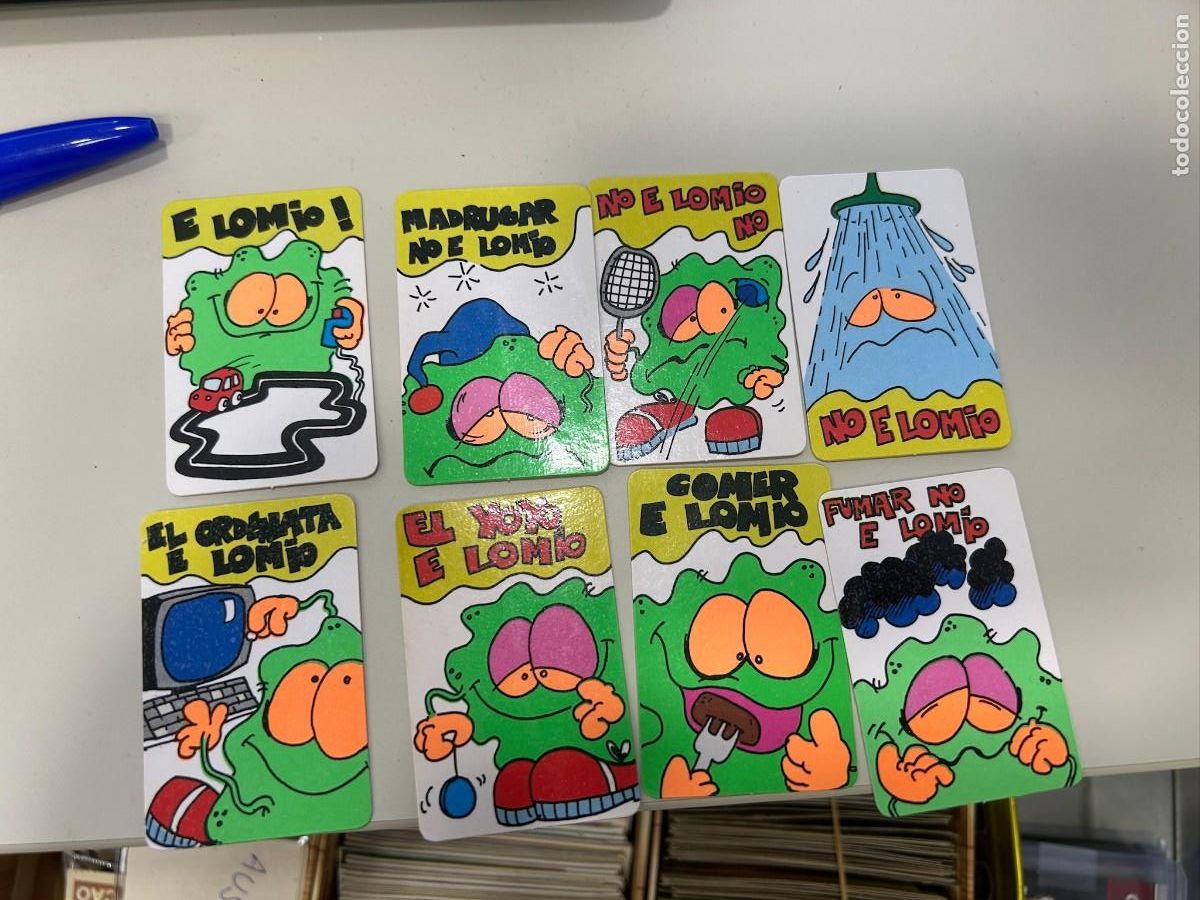 Coleccionismo cromos antiguos: 8 cromos diferentes de e lo mio nuevos como se aprecian en foto uno premiado