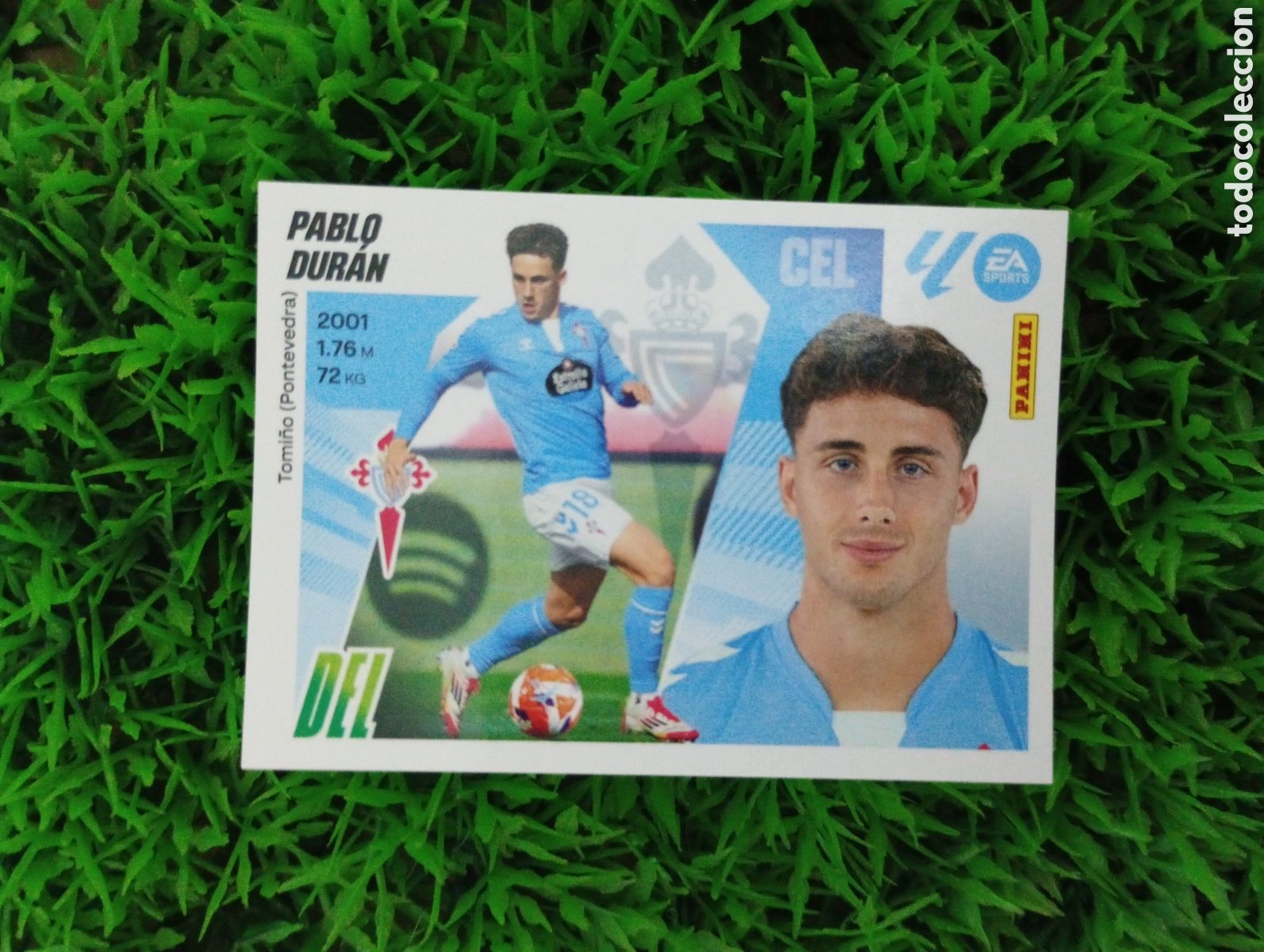 Coleccionismo cromos antiguos: Pablo Duran Celta De Vigo Liga Este 25-26 # 17 NUNCA PEGADO