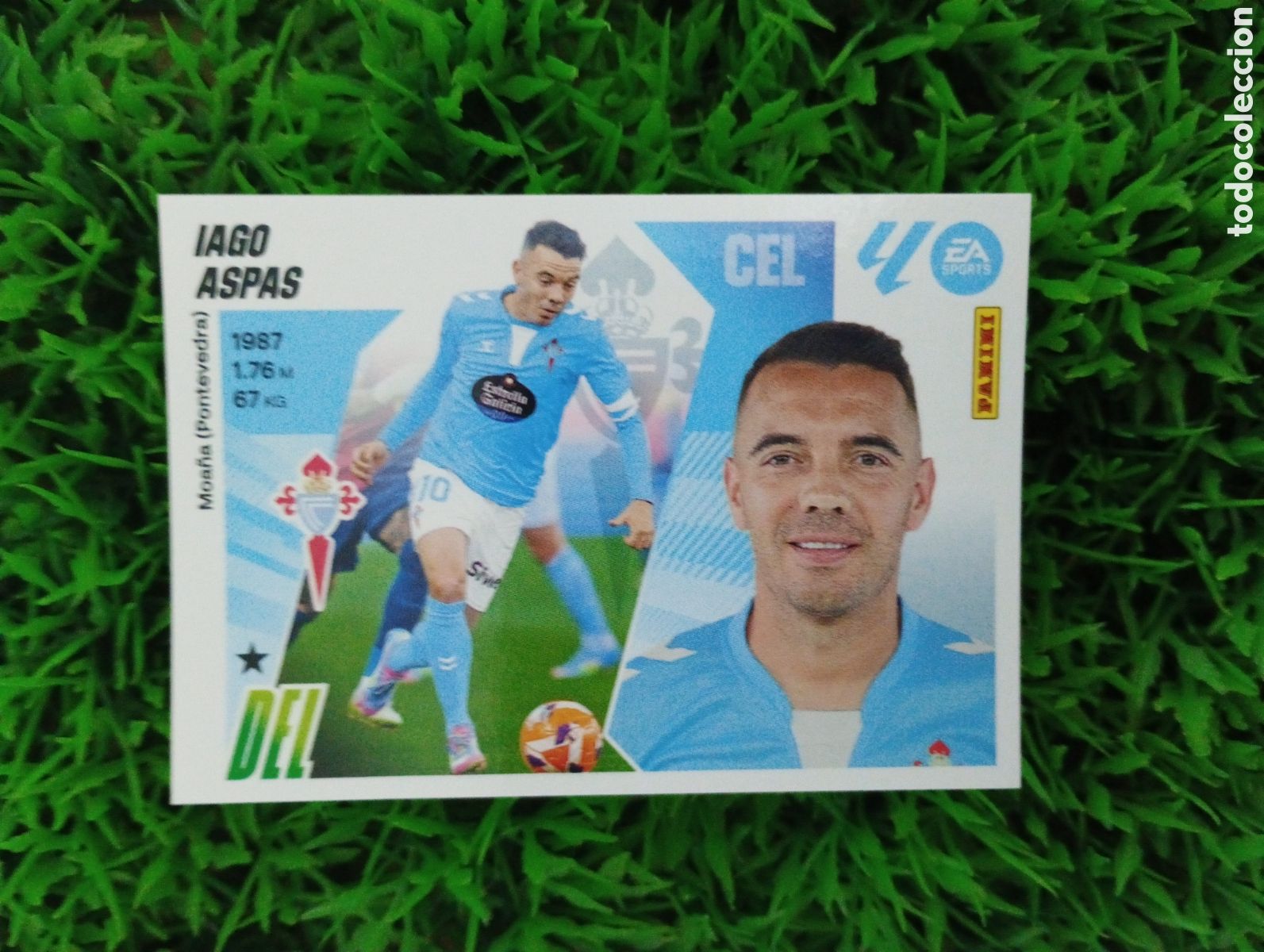 Coleccionismo cromos antiguos: Iago Aspas Celta De Vigo Liga Este 25-26 # 20 NUNCA PEGADO