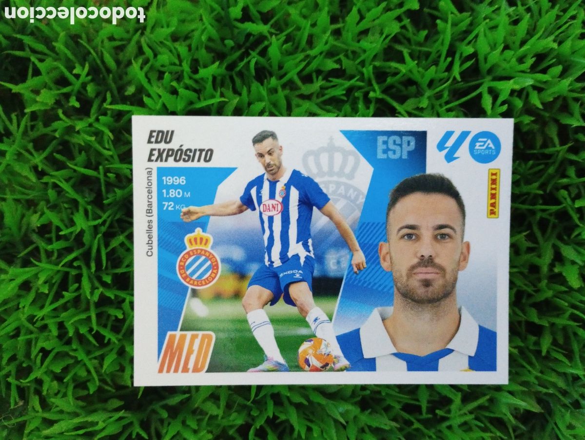 Coleccionismo cromos antiguos: Edu Exposito Espanyol Liga Este 25-26 # 14 NUNCA PEGADO