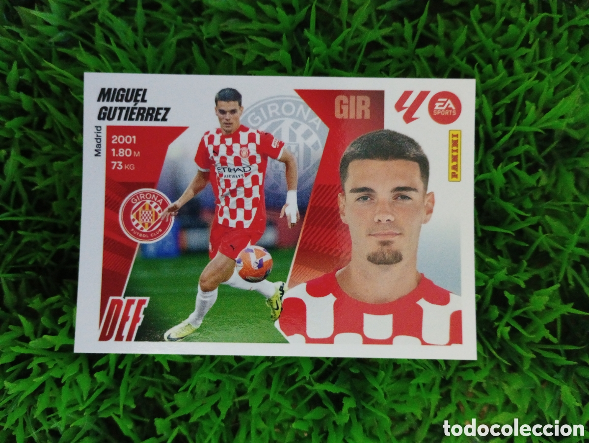 Coleccionismo cromos antiguos: Miguel Gutierrez Girona Liga Este 25-26 # 10 NUNCA PEGADO