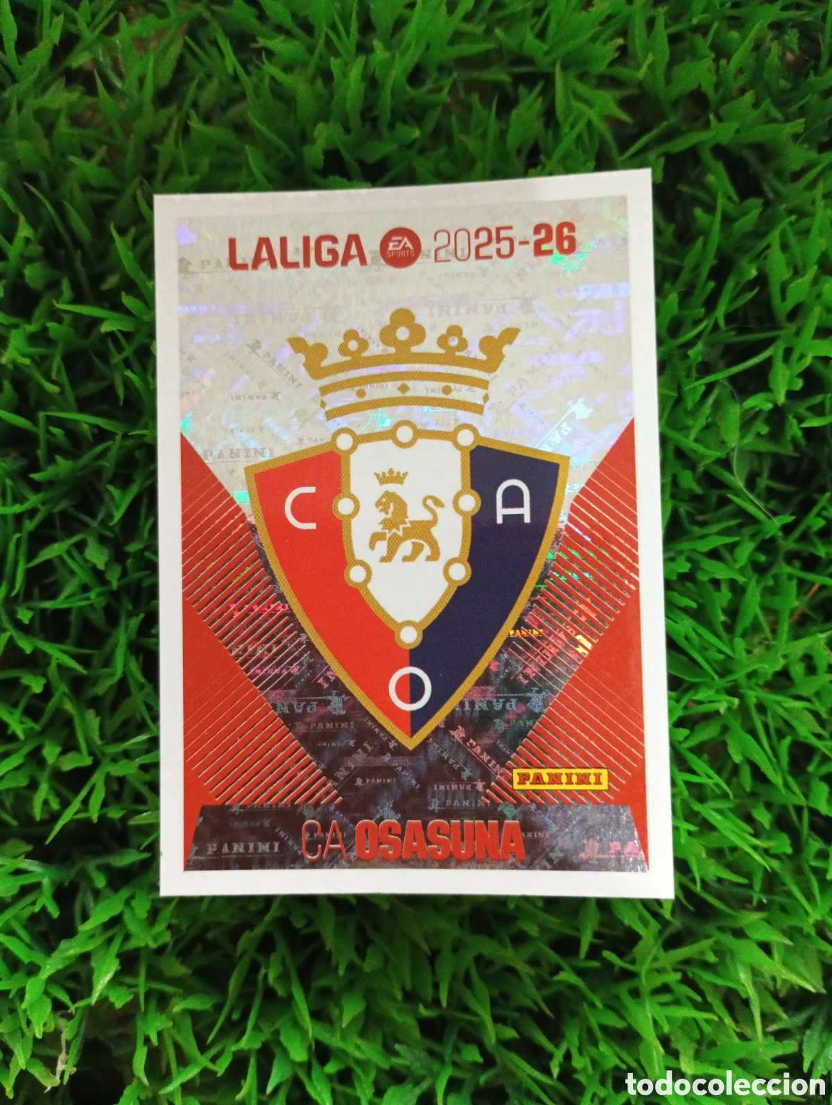 Colecionismo Cromos antigos: Escudo Osasuna Liga Este 25-26 # 1 NUNCA PEGADO
