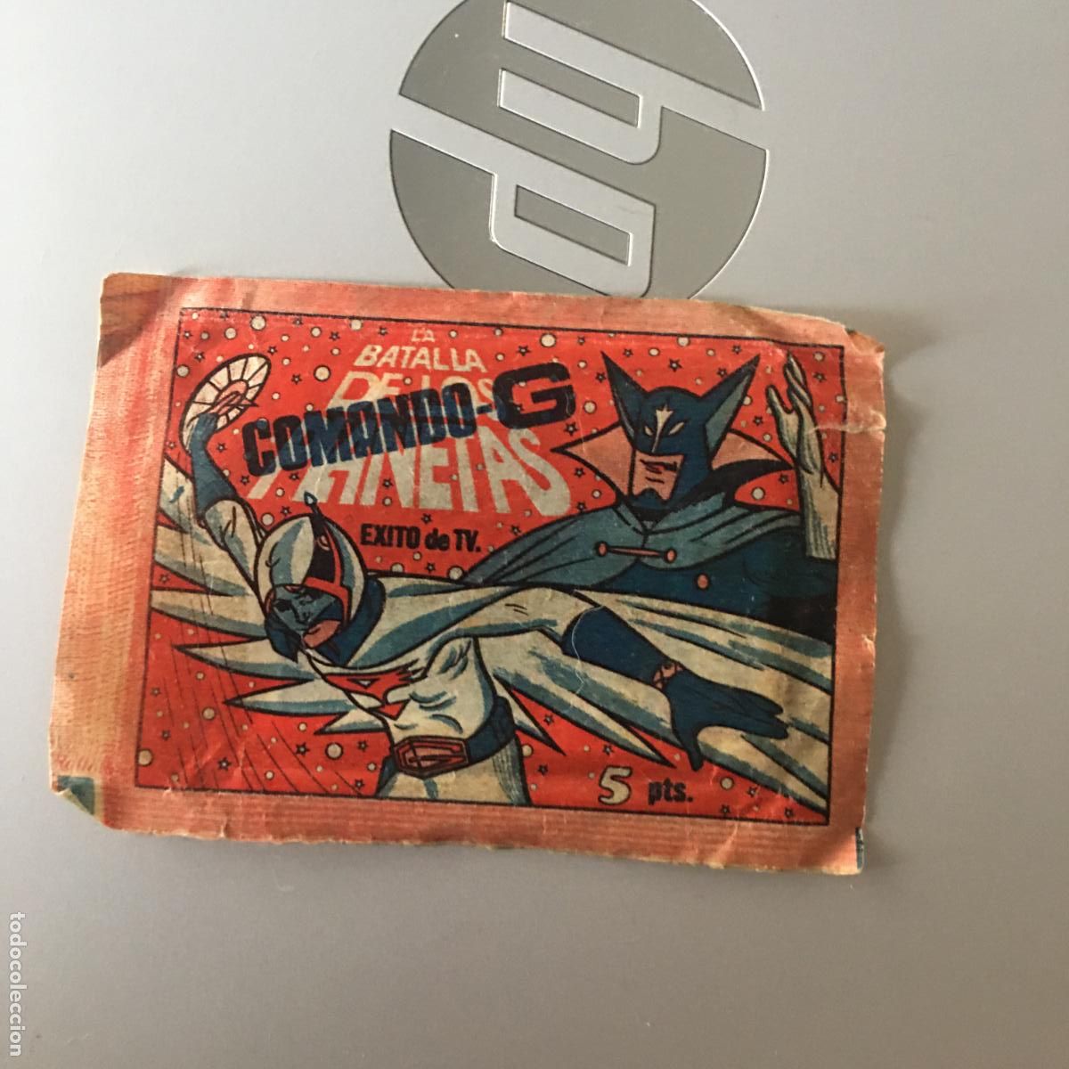 Coleccionismo cromos antiguos: COMANDO G LA BATALLA DE LOS PLANETAS SOBRE SIN ABRIR - Foto 1