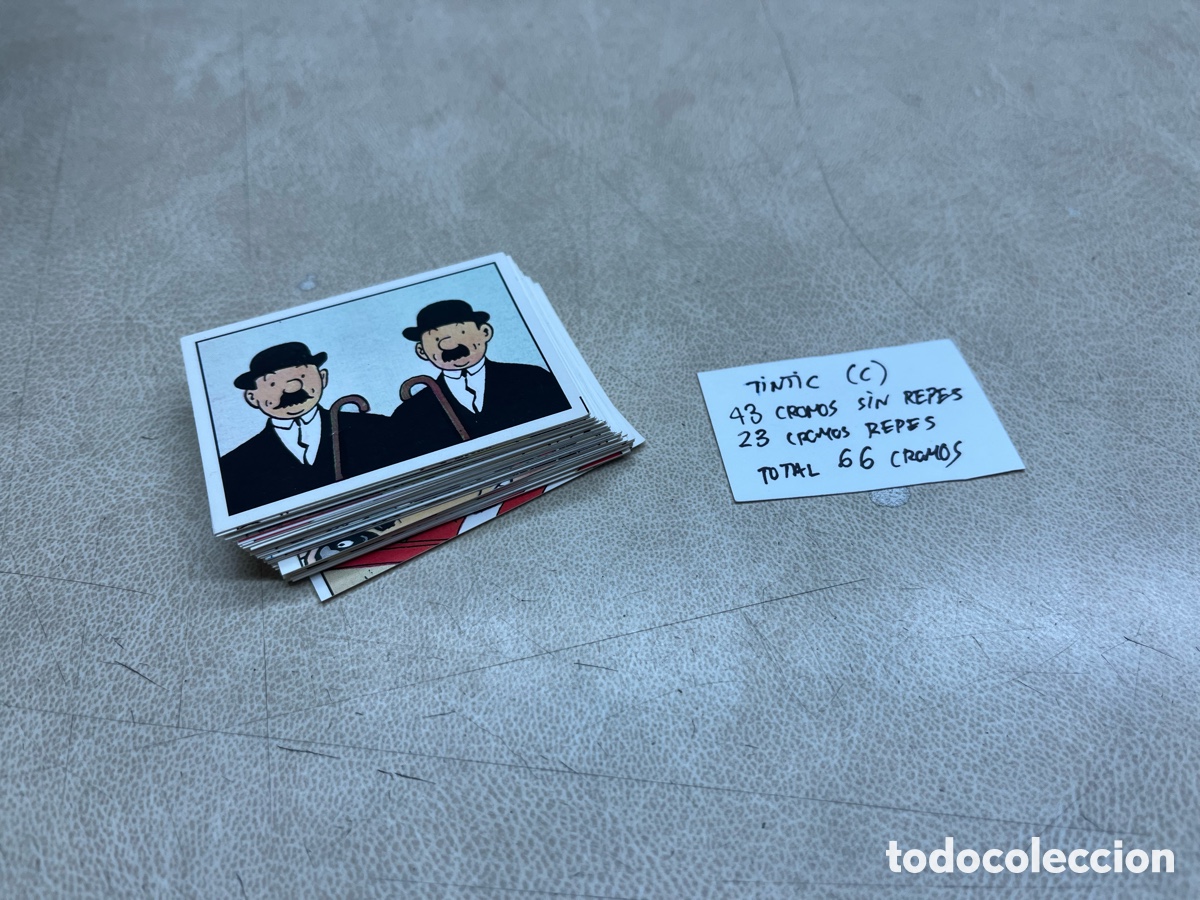 Collectable Antique Stickers: CROMOS TINTIN (C) LOTE DE 66 CROMOS SIN PEGAR (VER ULTIMA FOTO) PANINI 1990