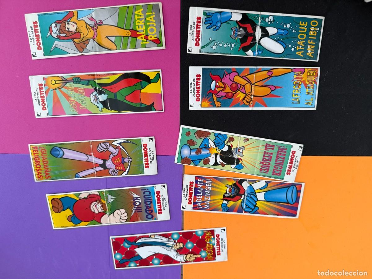 Coleccionismo cromos antiguos: Mazinger Z - 9 diferentes de La Tira Adhesiva de Donettes