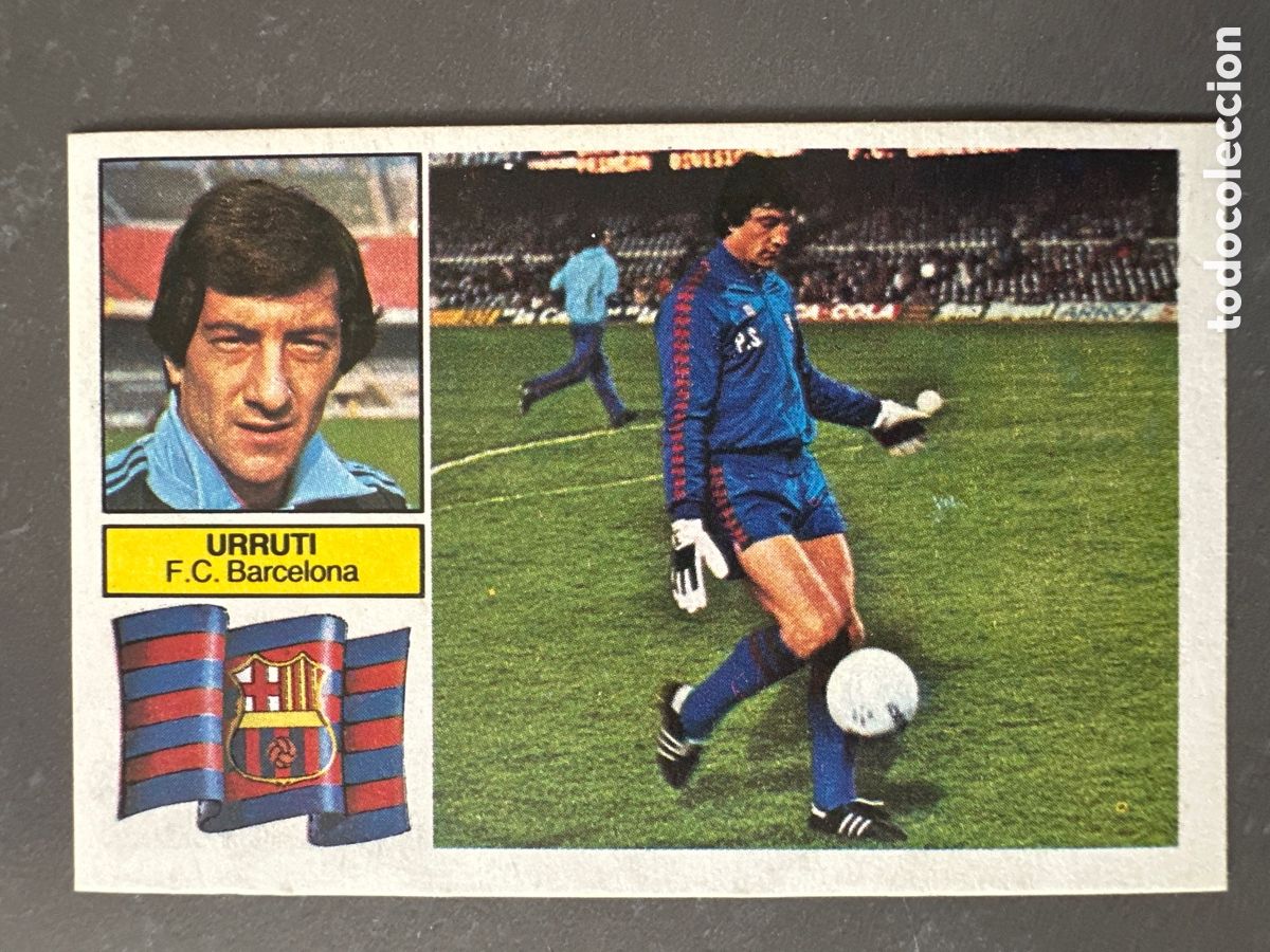 Coleccionismo cromos antiguos: CROMO LIGA ESTE 82 83 URRUTI SIN FCB BARCELONA. DESPEGADO