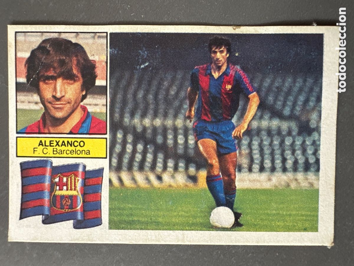 Coleccionismo cromos antiguos: CROMO LIGA ESTE 82 83 ALEXANCO SIN FCB BARCELONA. DESPEGADO