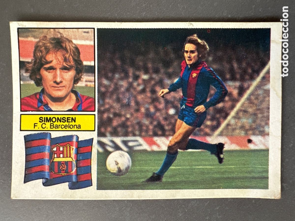 Coleccionismo cromos antiguos: CROMO LIGA ESTE 82 83 SIMONSEN SIN FCB BARCELONA. DESPEGADO