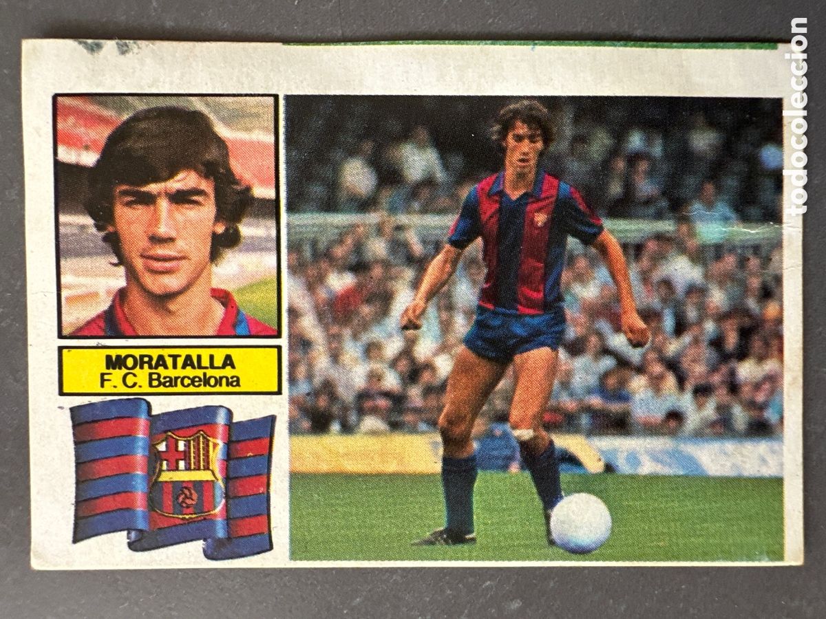 Coleccionismo cromos antiguos: CROMO LIGA ESTE 82 83 MORATALLA SIN FCB BARCELONA. DESPEGADO